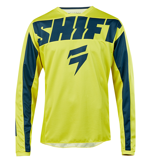 Shift Racing 2019 Kids Youth WHIT3 Label York Jersey and Pants Combo YELLOW/NAVY L/22W 