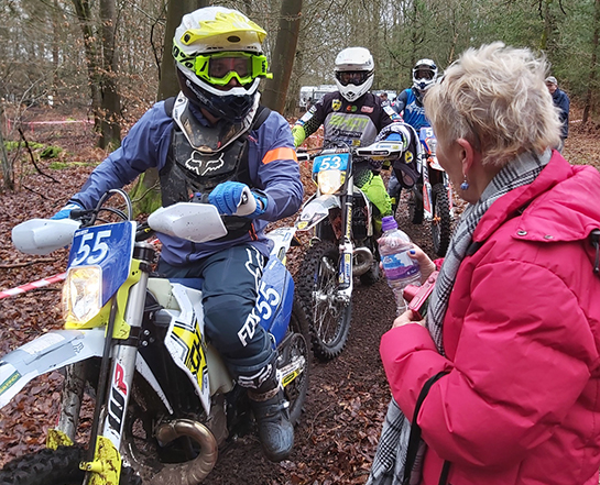 Gavin Hockey about to take the special test at the Santon Enduro 2020