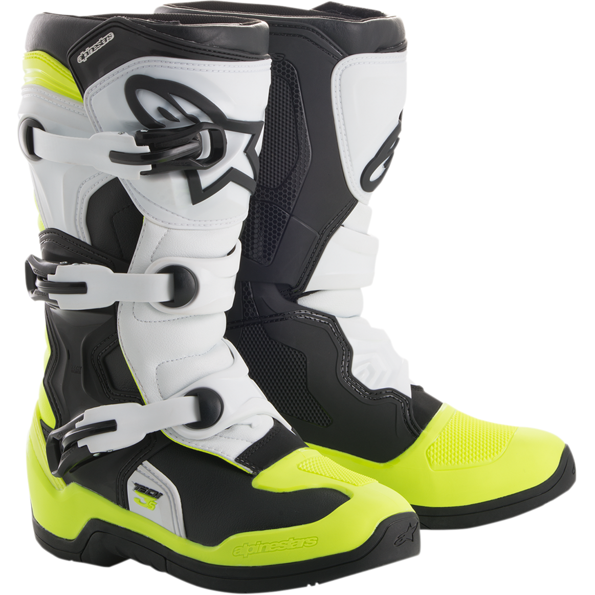 Alpinestars Tech 3s Youth Black/White/Fluo Yellow - GH Motorcycles